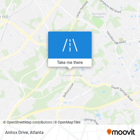 Mapa de Anitox Drive