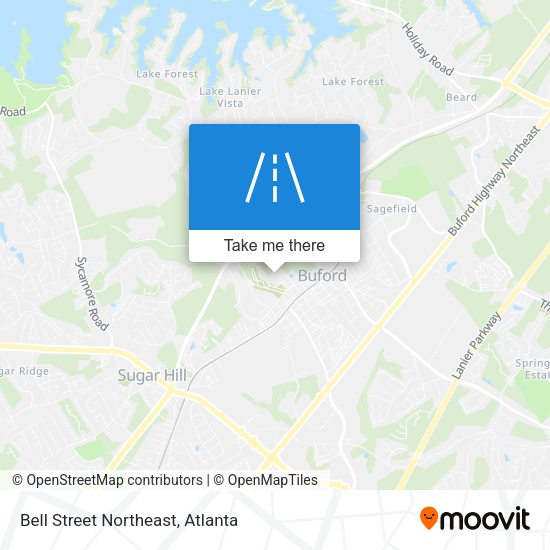 Mapa de Bell Street Northeast