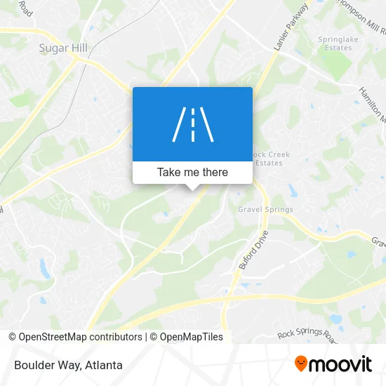 Boulder Way map