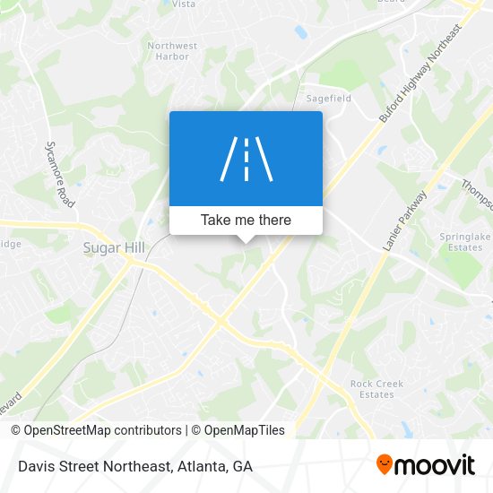 Mapa de Davis Street Northeast