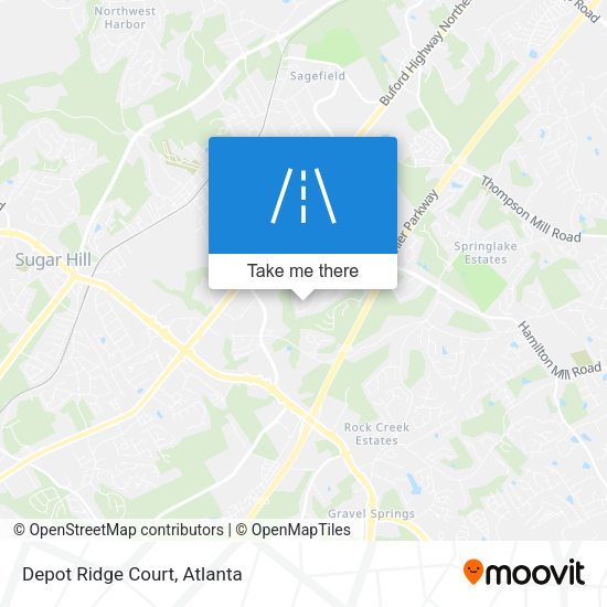 Mapa de Depot Ridge Court
