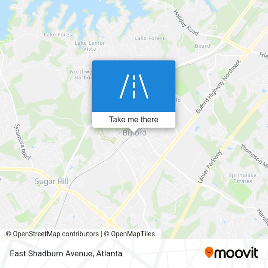 East Shadburn Avenue map