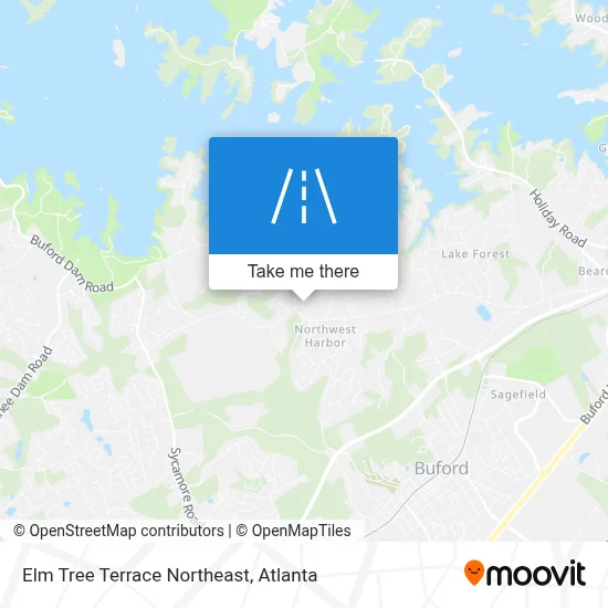 Elm Tree Terrace Northeast map