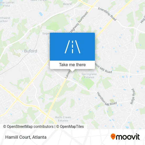 Hamill Court map