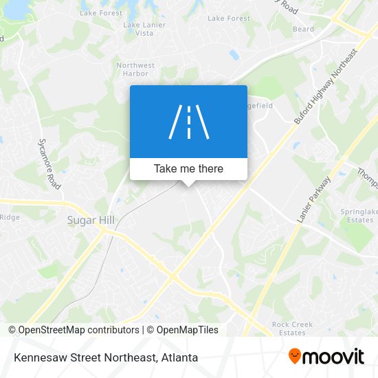 Kennesaw Street Northeast map