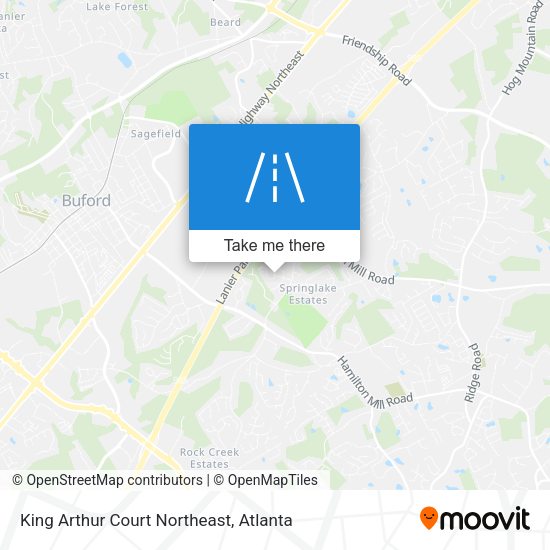 Mapa de King Arthur Court Northeast
