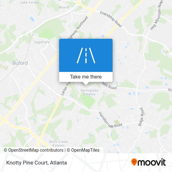 Mapa de Knotty Pine Court