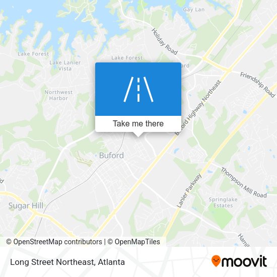 Long Street Northeast map