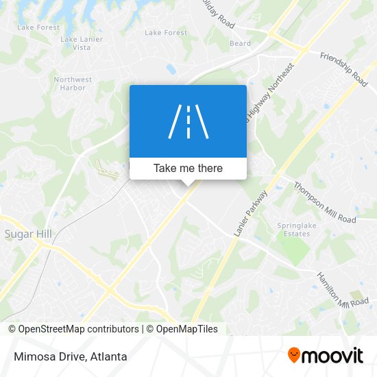 Mimosa Drive map