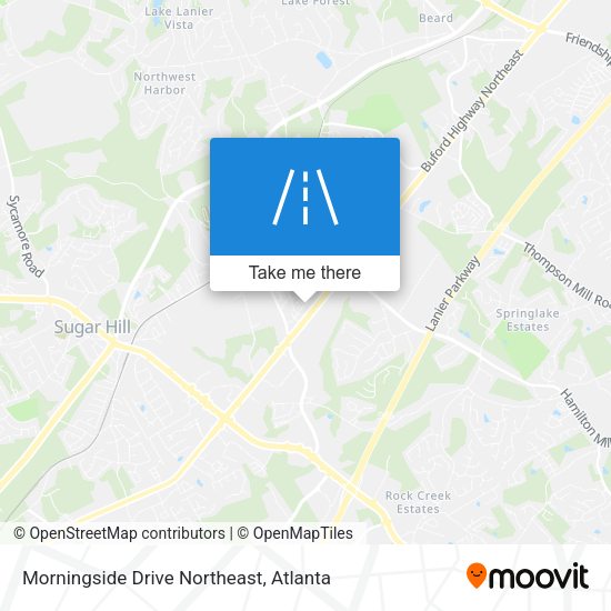Morningside Drive Northeast map