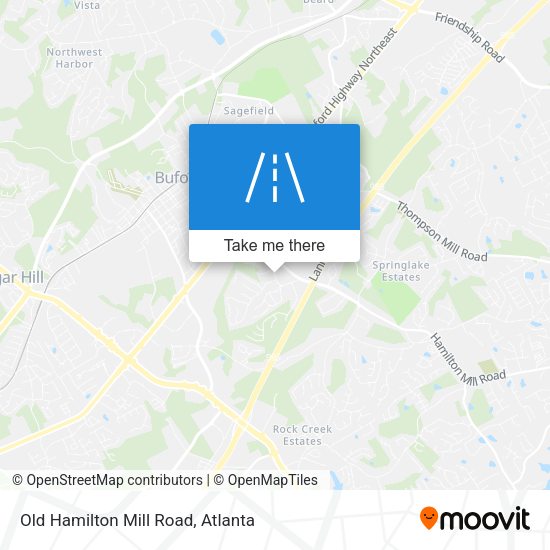 Mapa de Old Hamilton Mill Road