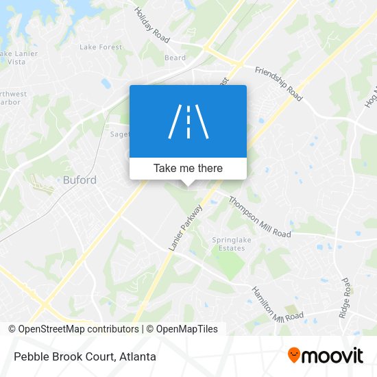 Mapa de Pebble Brook Court