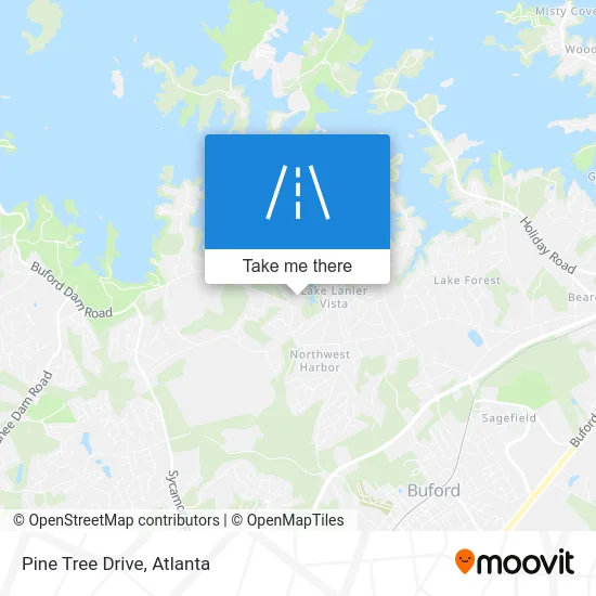 Pine Tree Drive map