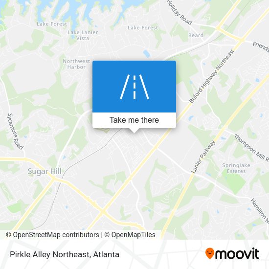Pirkle Alley Northeast map