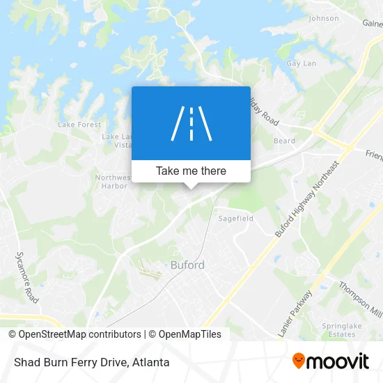 Mapa de Shad Burn Ferry Drive