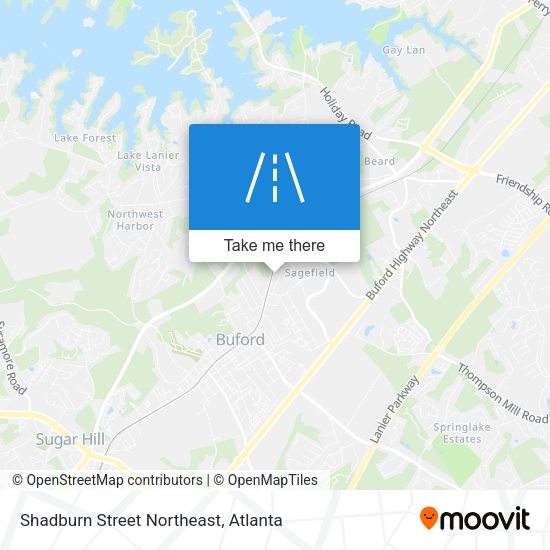Mapa de Shadburn Street Northeast