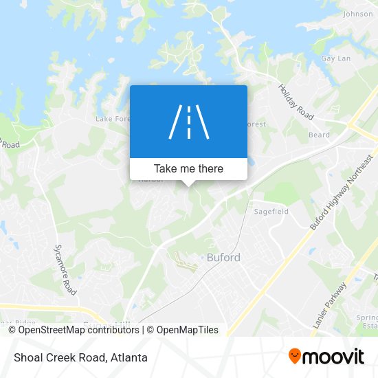 Mapa de Shoal Creek Road