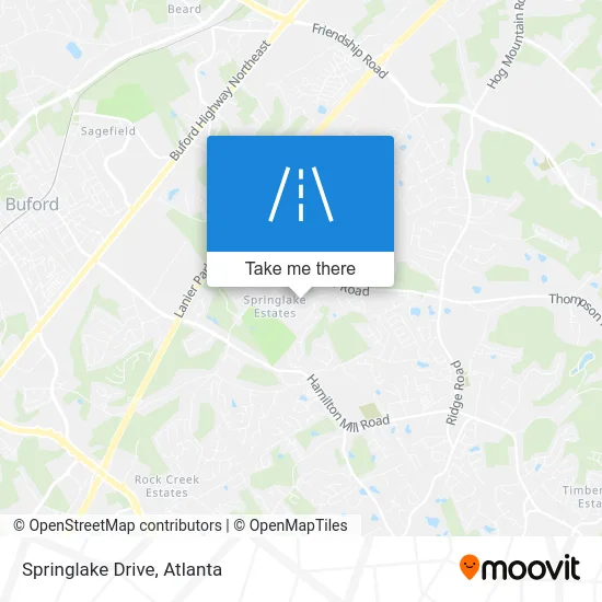 Springlake Drive map