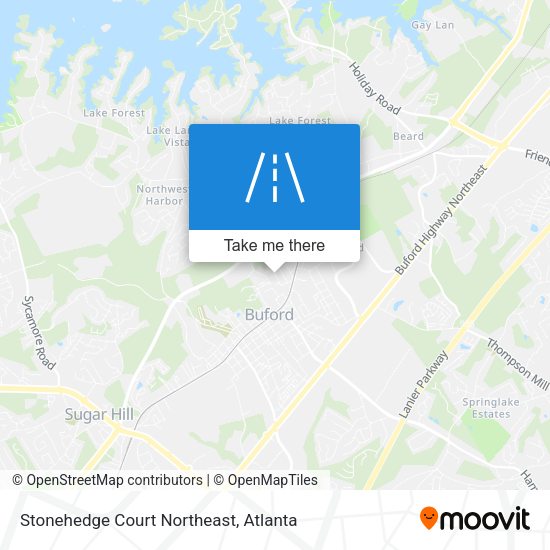Mapa de Stonehedge Court Northeast