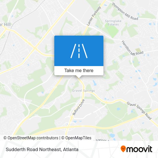 Mapa de Sudderth Road Northeast
