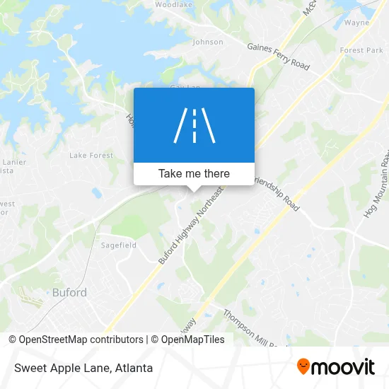 Sweet Apple Lane map