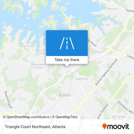 Mapa de Triangle Court Northeast
