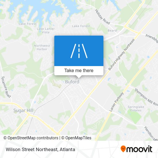 Wilson Street Northeast map