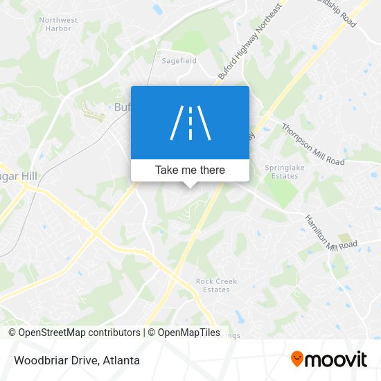Mapa de Woodbriar Drive
