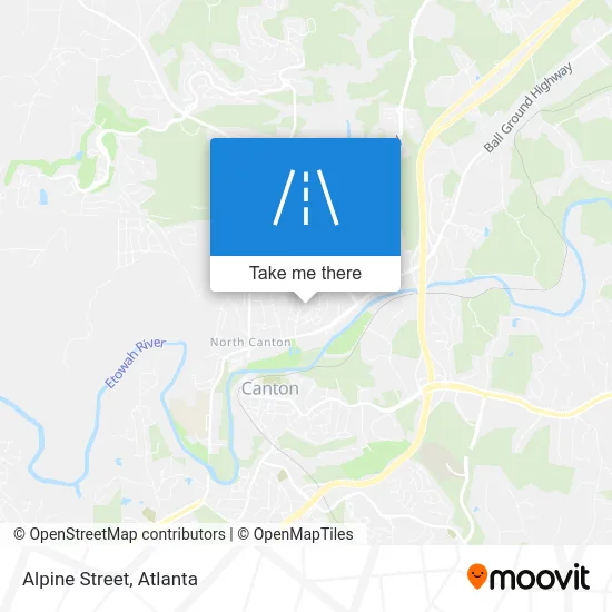 Alpine Street map
