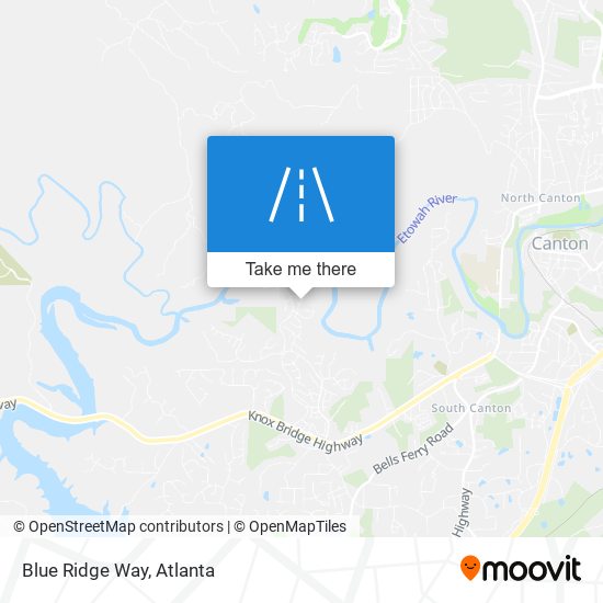 Mapa de Blue Ridge Way