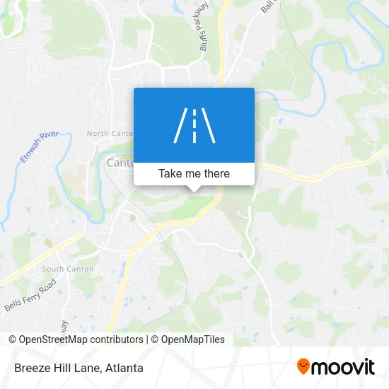 Breeze Hill Lane map