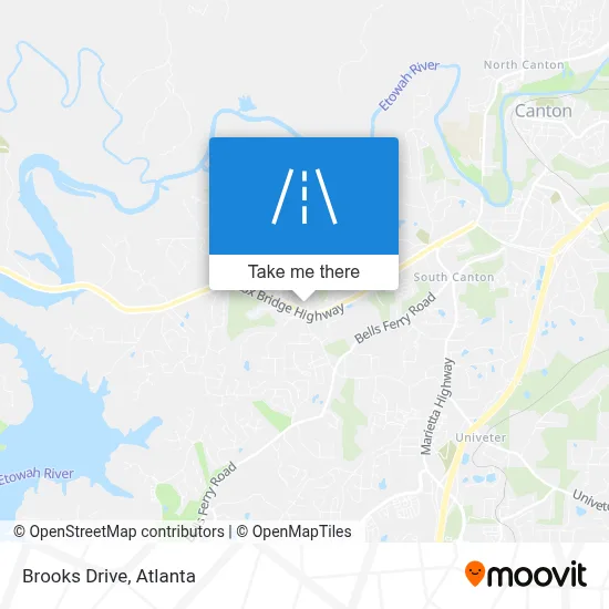 Brooks Drive map