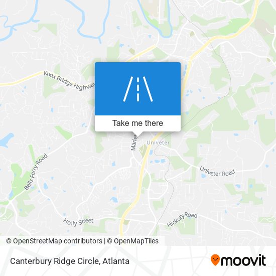 Mapa de Canterbury Ridge Circle