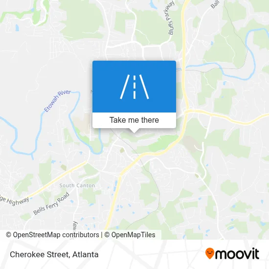 Cherokee Street map