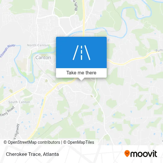 Cherokee Trace map