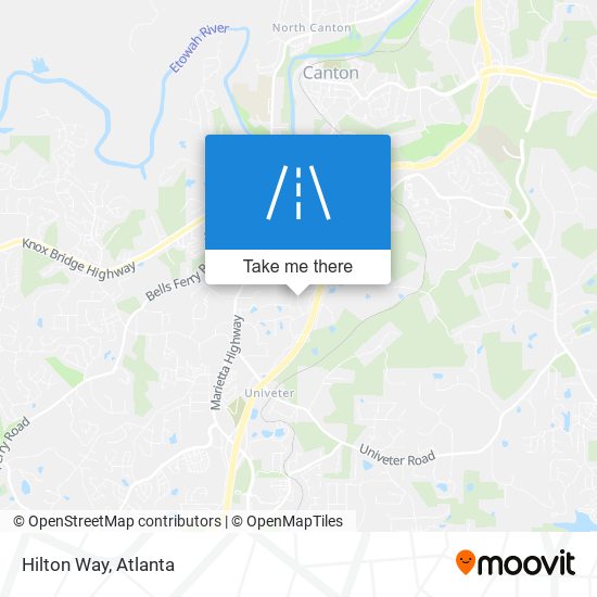 Hilton Way map