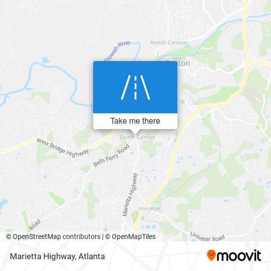 Mapa de Marietta Highway