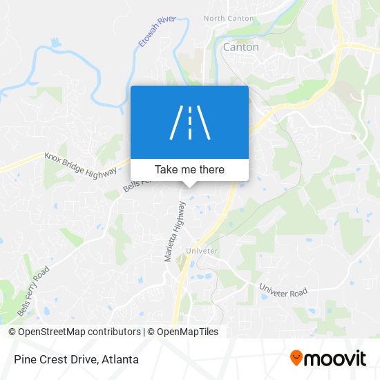 Pine Crest Drive map