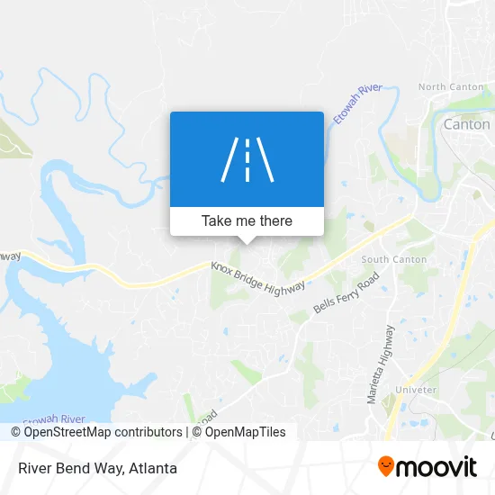 River Bend Way map