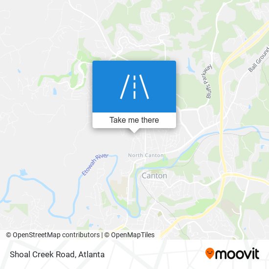 Shoal Creek Road map