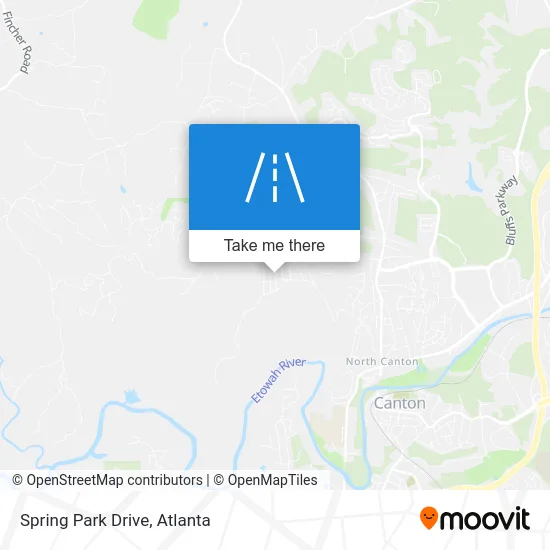 Spring Park Drive map