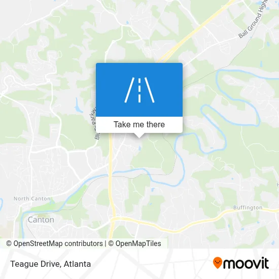 Teague Drive map