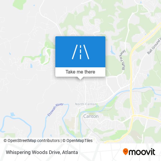 Mapa de Whispering Woods Drive