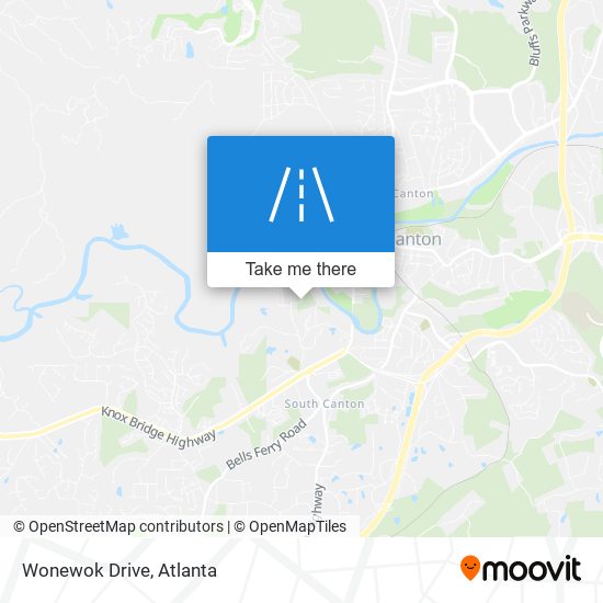 Wonewok Drive map