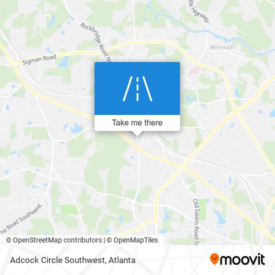 Mapa de Adcock Circle Southwest