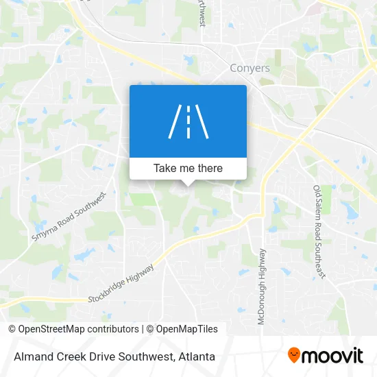 Almand Creek Drive Southwest map