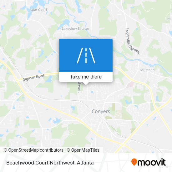 Beachwood Court Northwest map