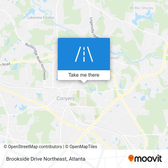 Brookside Drive Northeast map