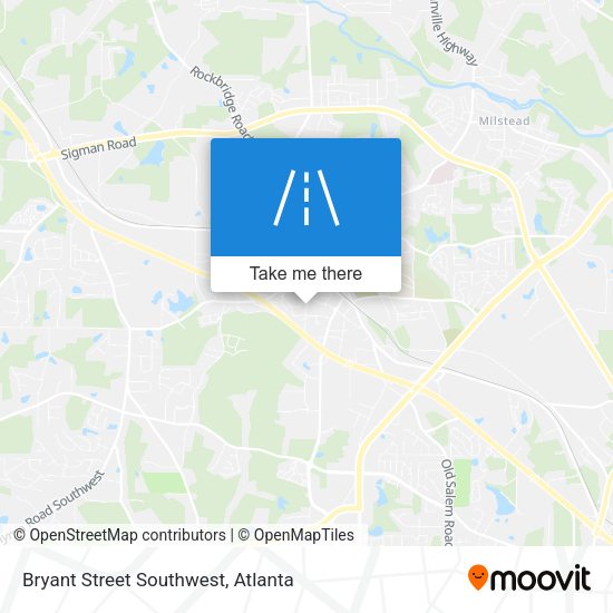 Mapa de Bryant Street Southwest