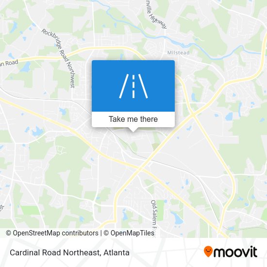 Cardinal Road Northeast map